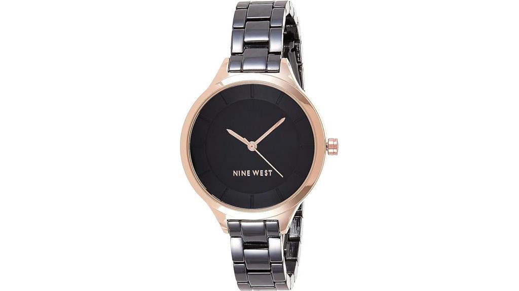 nine west women s bracelet watch
