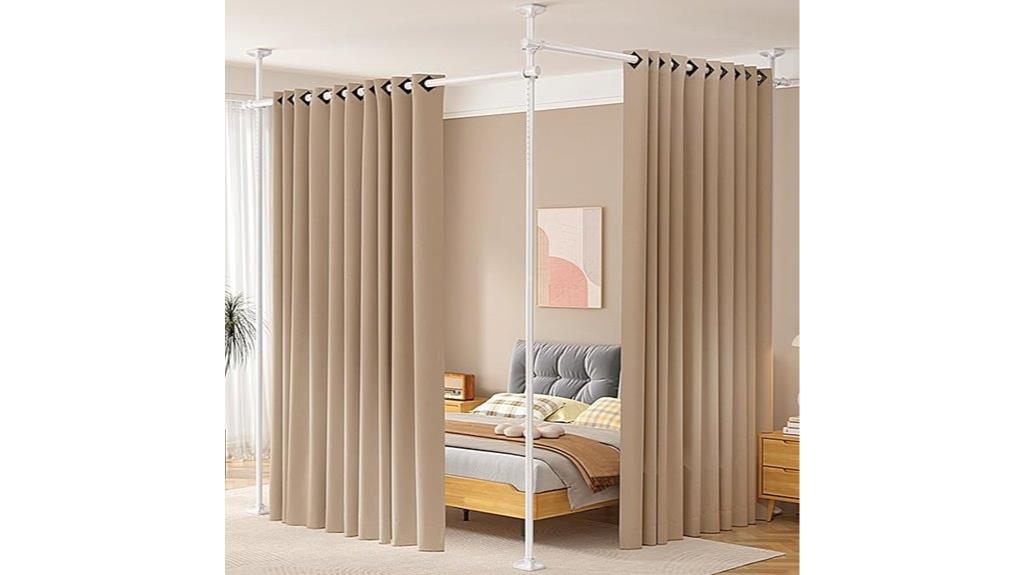 no drill curtain divider