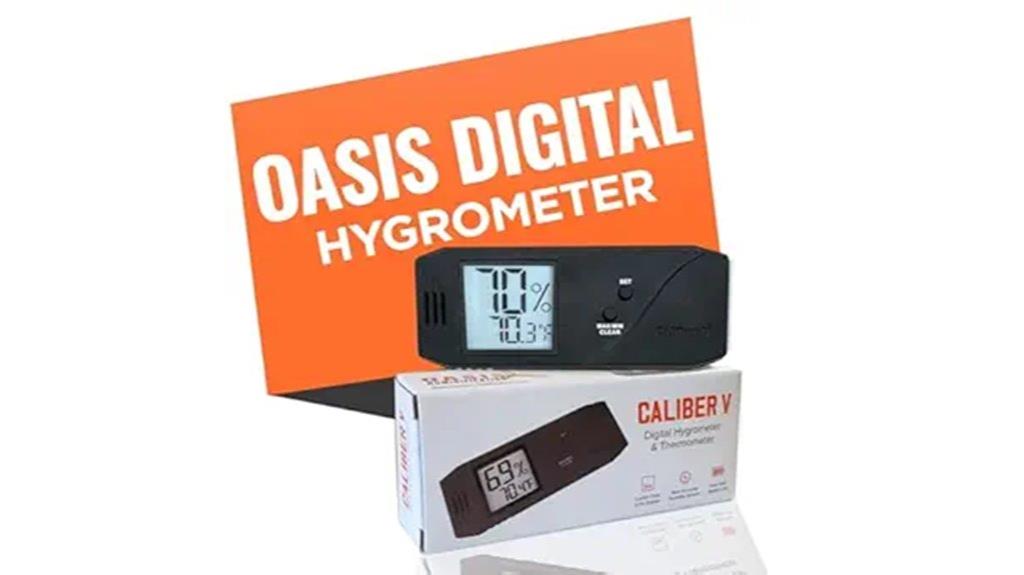 oasis digital hygrometer thermometer