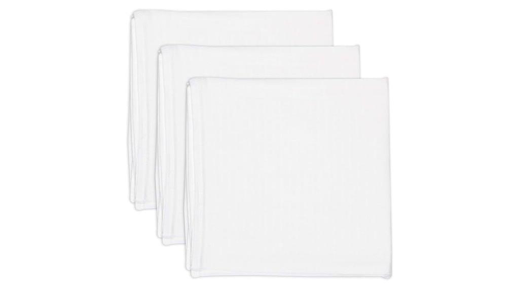 organic white swaddle blankets