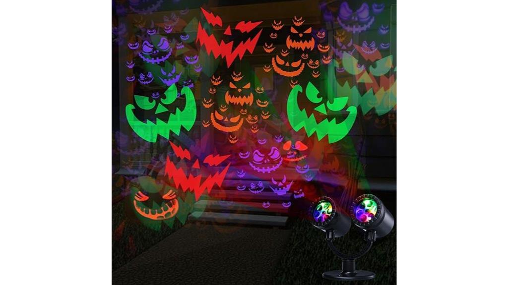 outdoor halloween projector with timer