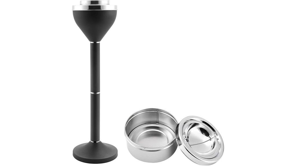 outdoor metal cigarette receptacle