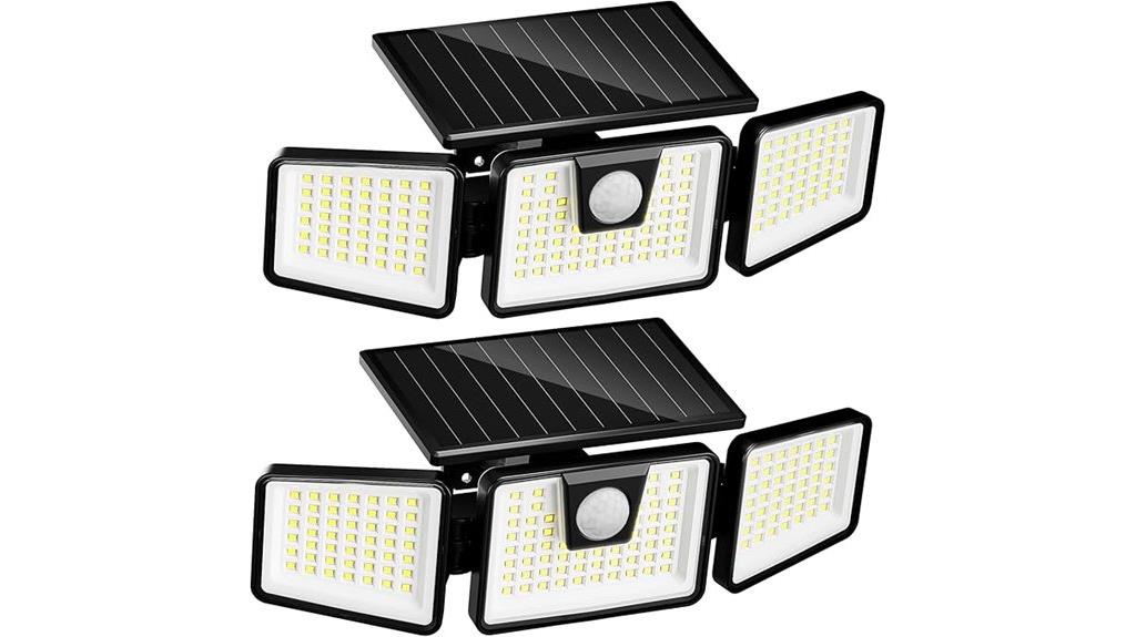 outdoor waterproof solar floodlights