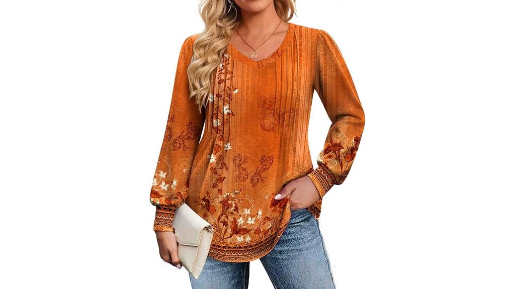 plus size puff sleeve blouse