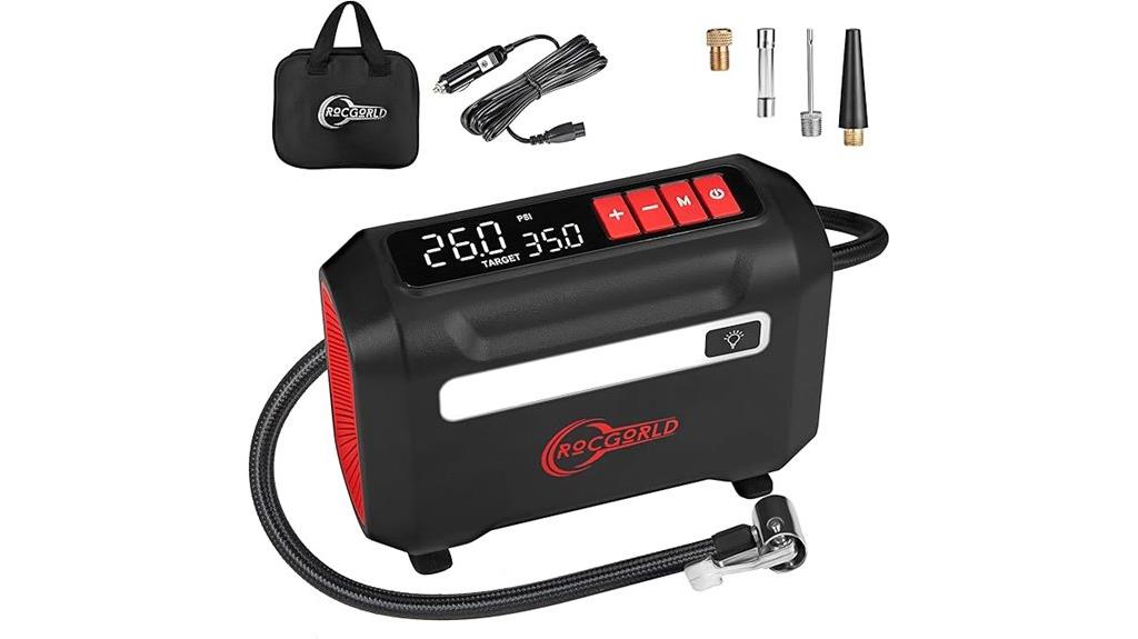 portable compressor with digital display