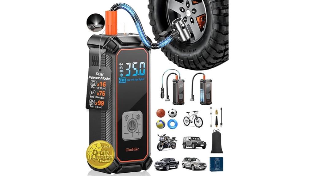 portable digital tire inflator