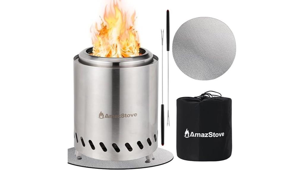 portable tabletop camping fire pit