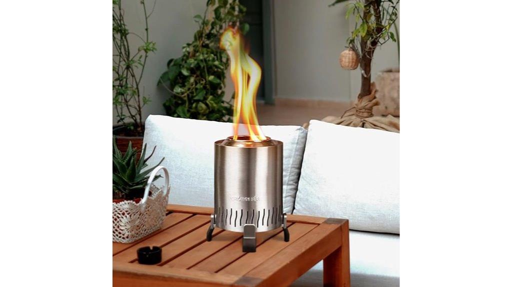 portable tabletop firepit