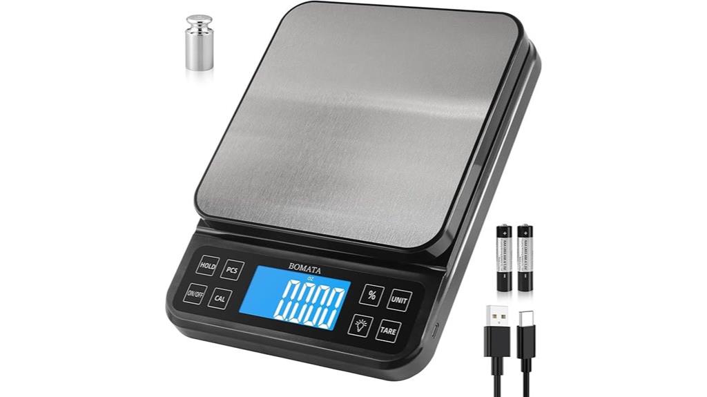precise backlit kitchen scale
