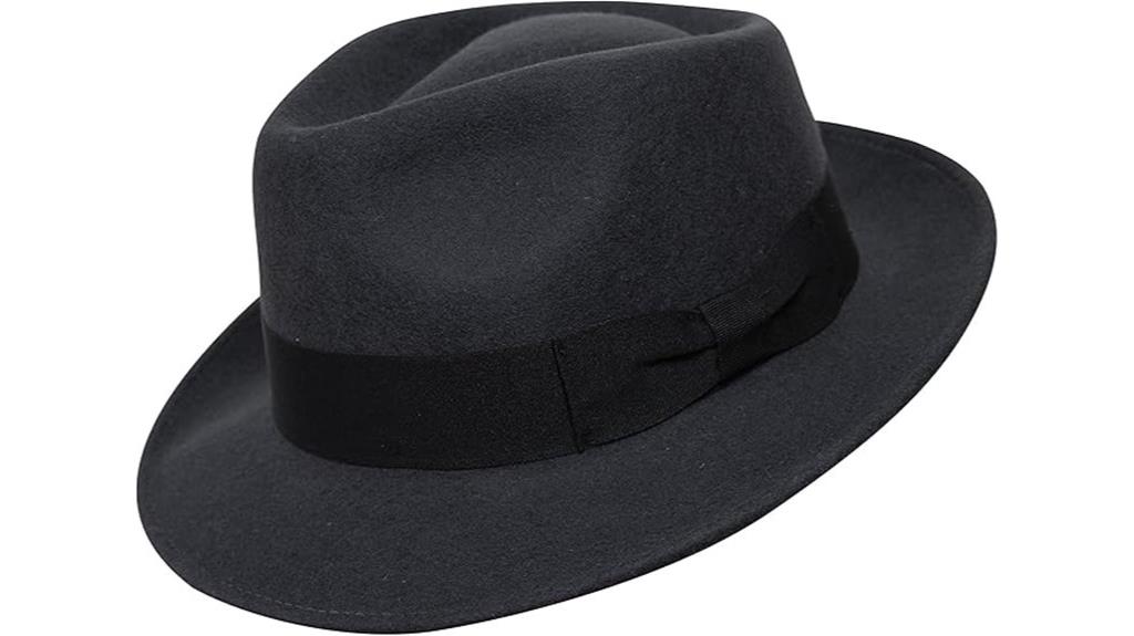 premium wool crushable fedora