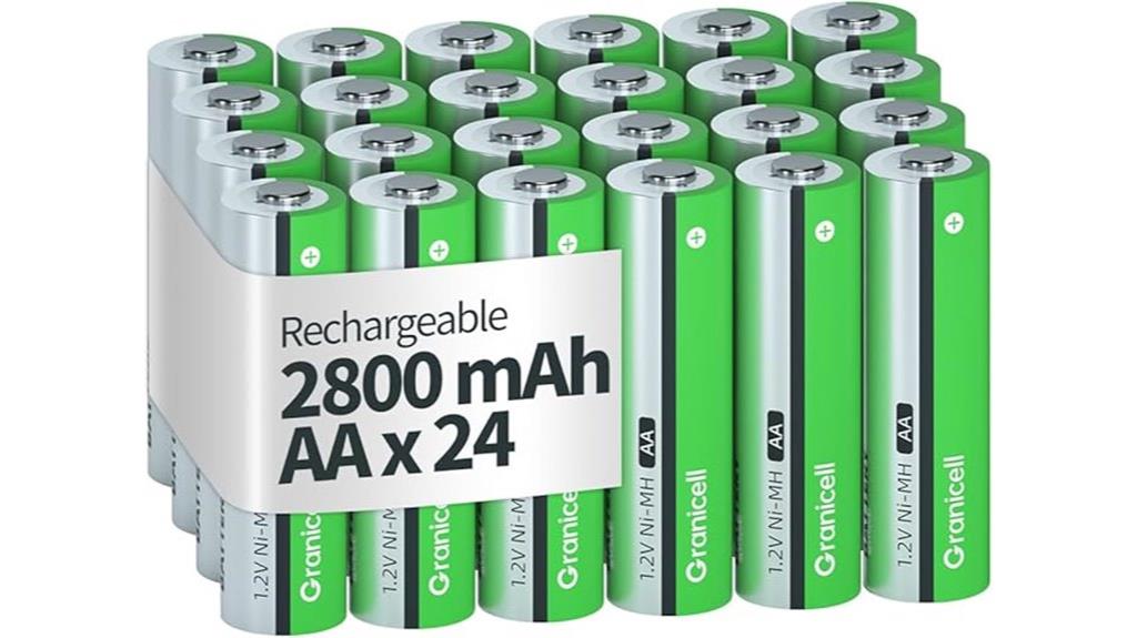 rechargeable aa batteries pack