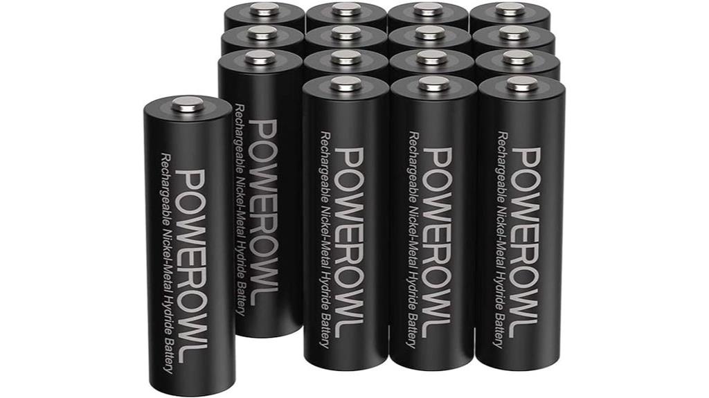 rechargeable aa batteries pack