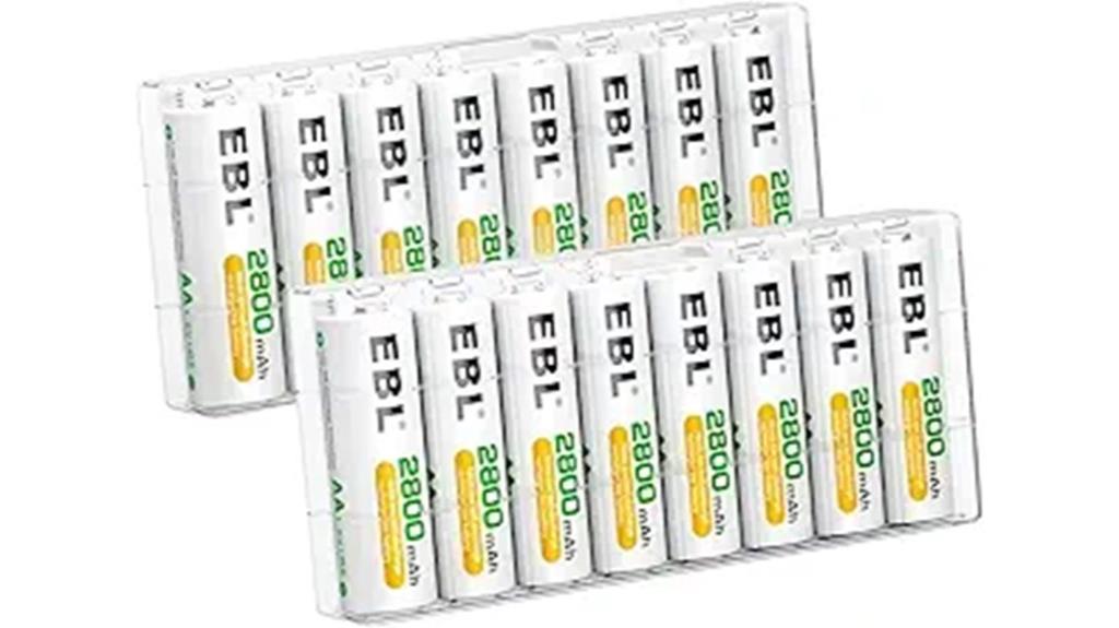 rechargeable aa batteries pack