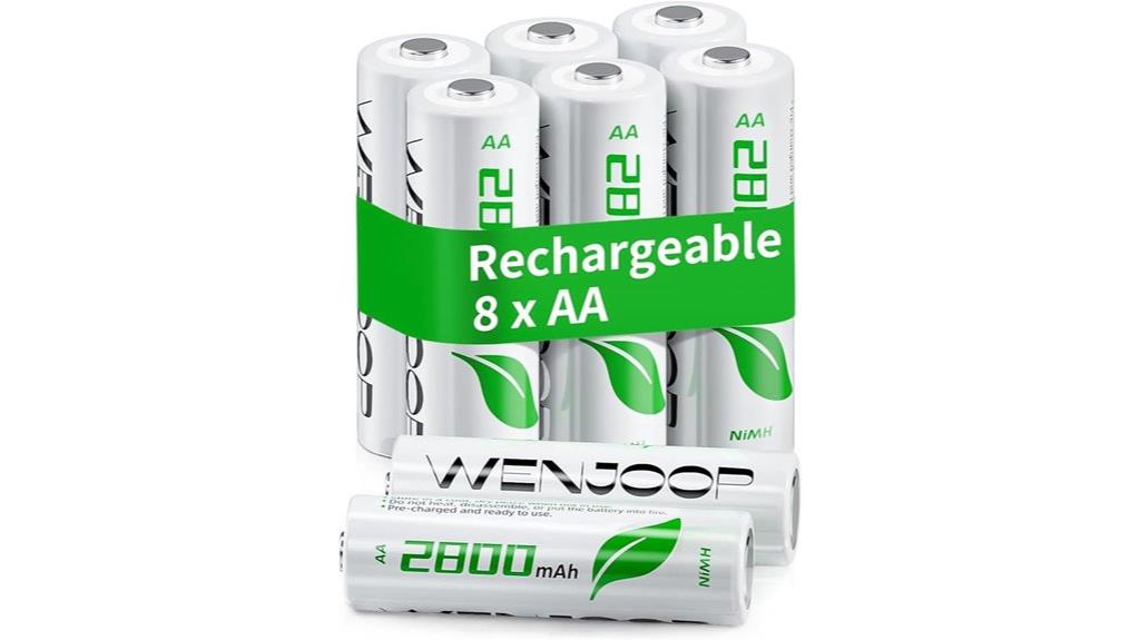 rechargeable aa nimh batteries
