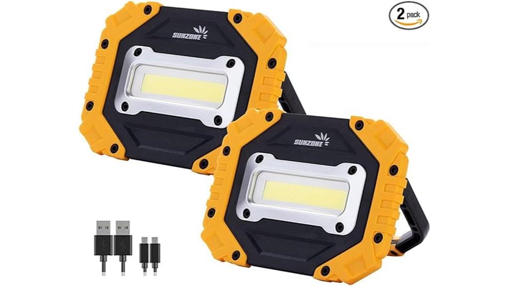 rechargeable magnetic floodlights pack