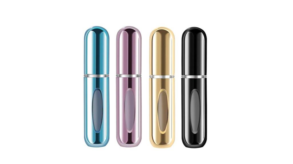 refillable 4 pack perfume atomizers