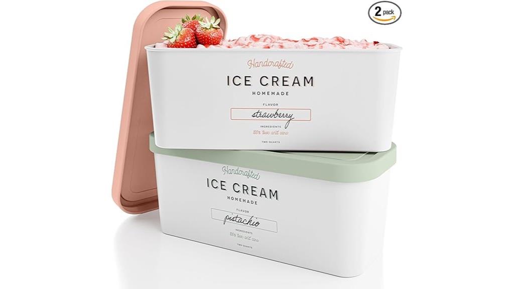 reusable ice cream storage containers