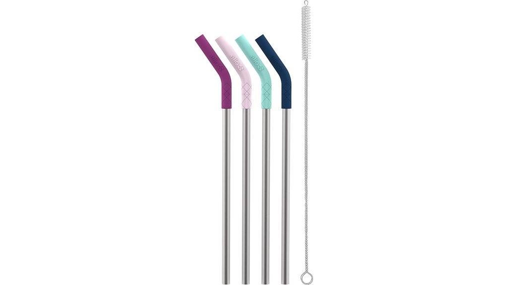 reusable metal straws pack
