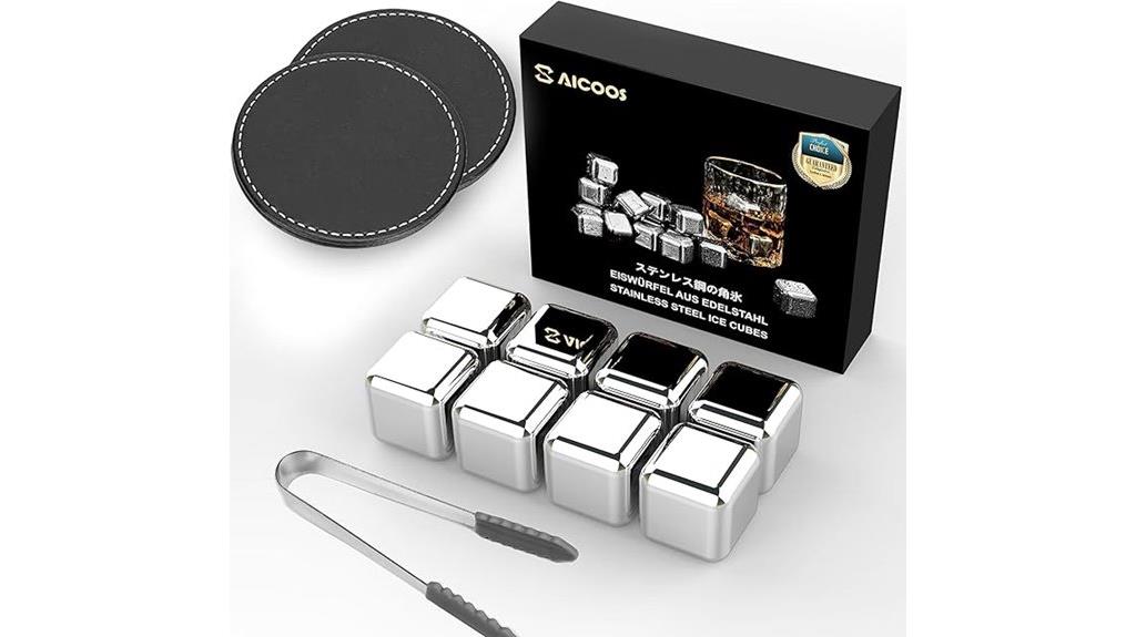 reusable stainless steel ice cubes