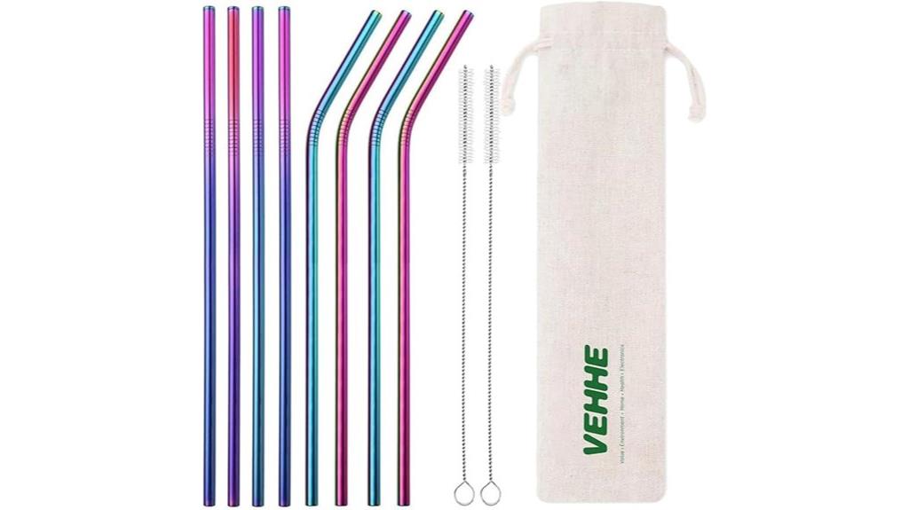 reusable stainless steel straws