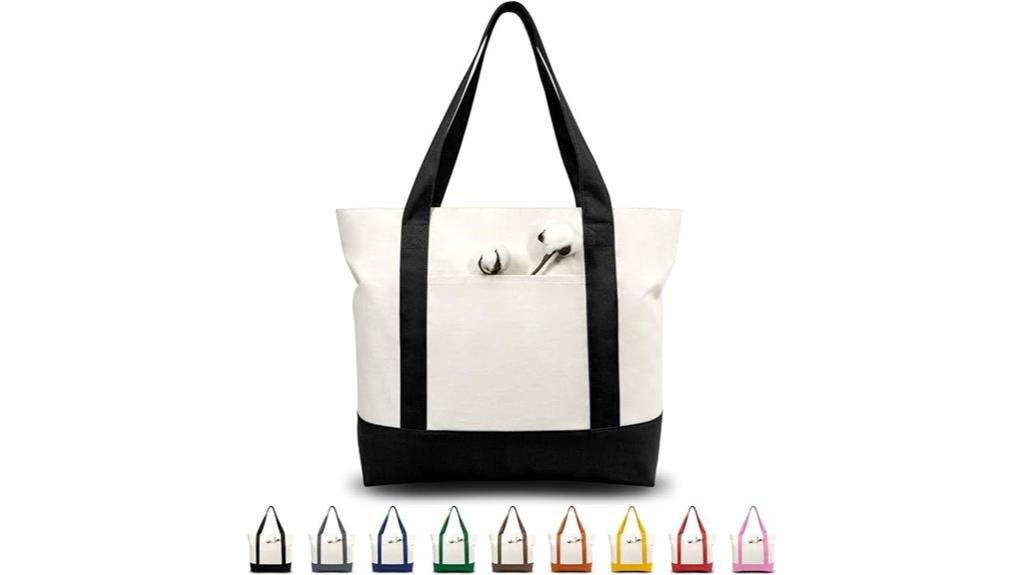 reusable tote with pocket