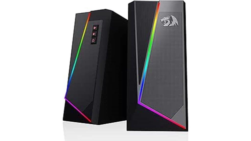rgb led desktop speakers