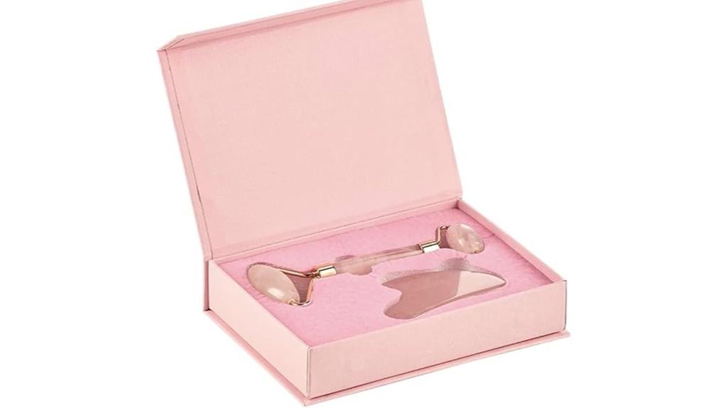 rose quartz face roller