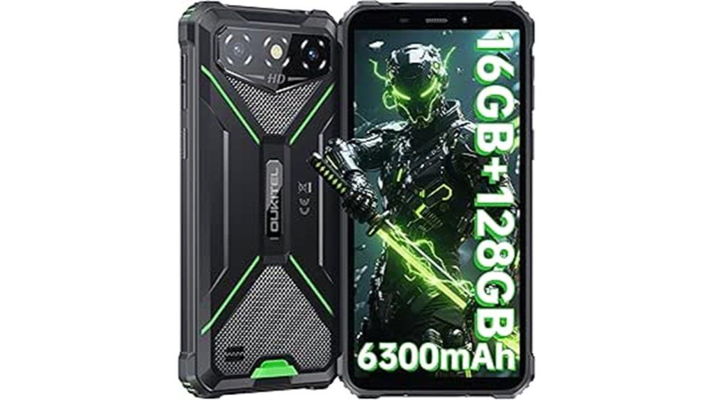 rugged smartphone with large battery