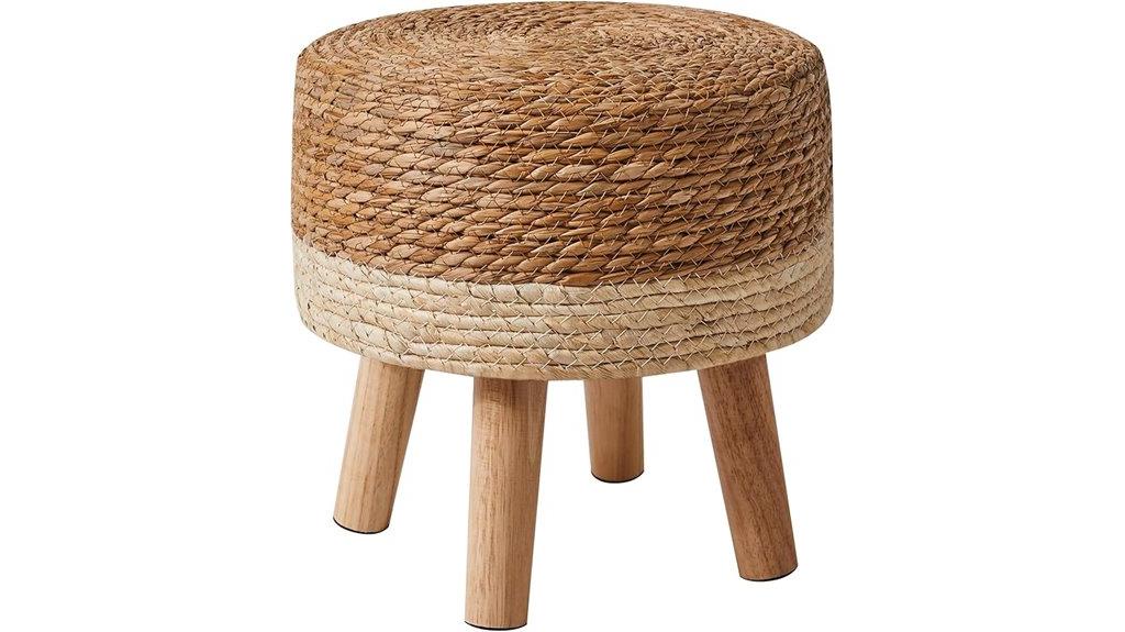 seagrass round ottoman