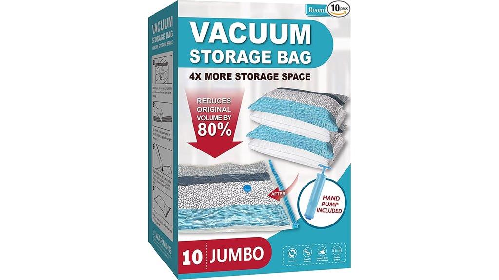 set of ten jumbo vacuum bags