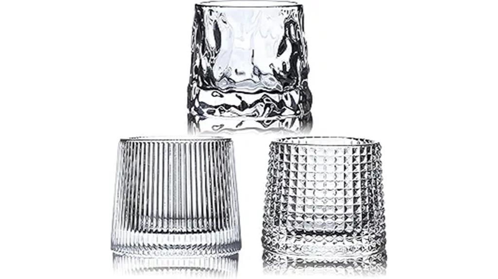 set of three 10oz glasses