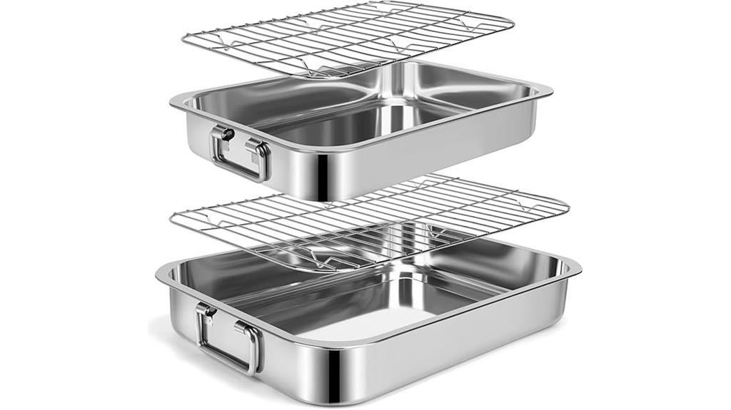 set of two roasting pans