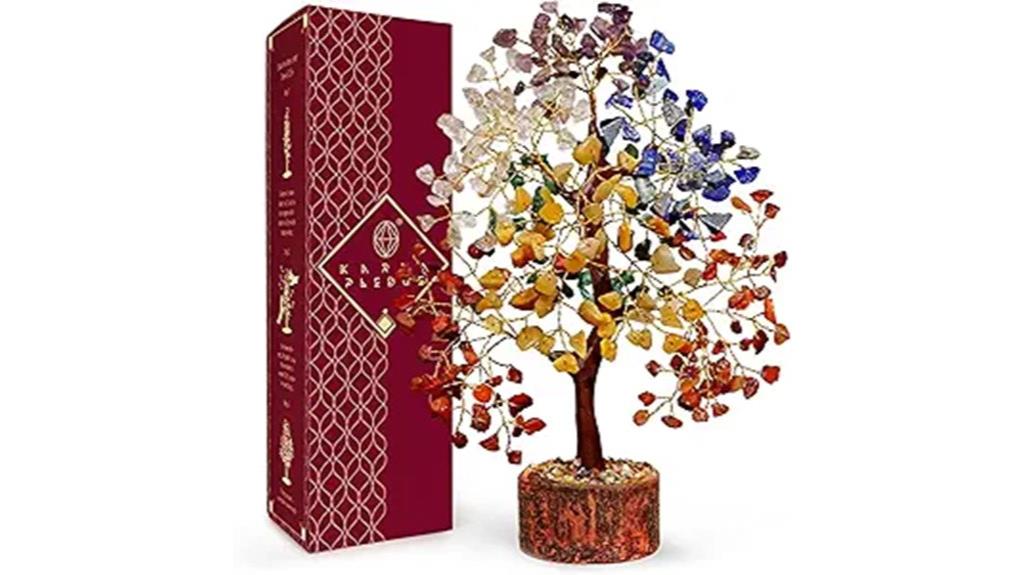 seven chakra crystal tree