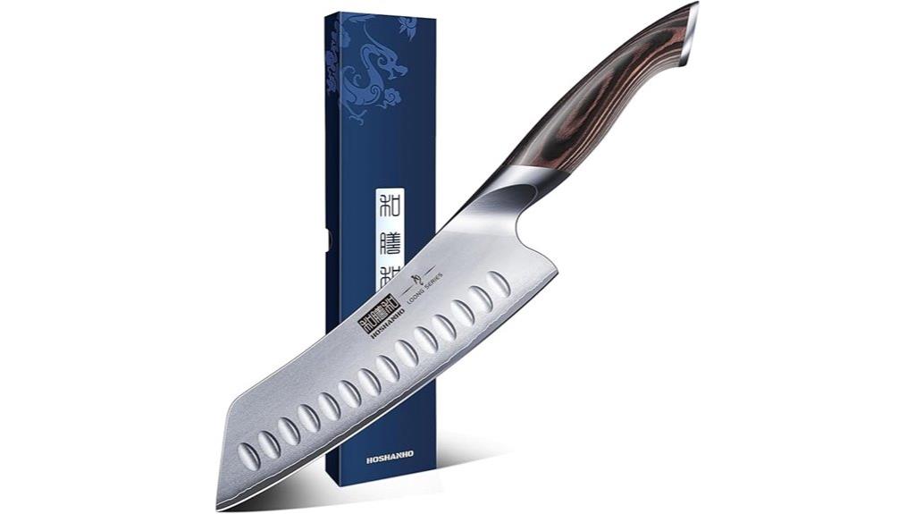 seven inch pakkawood chef knife