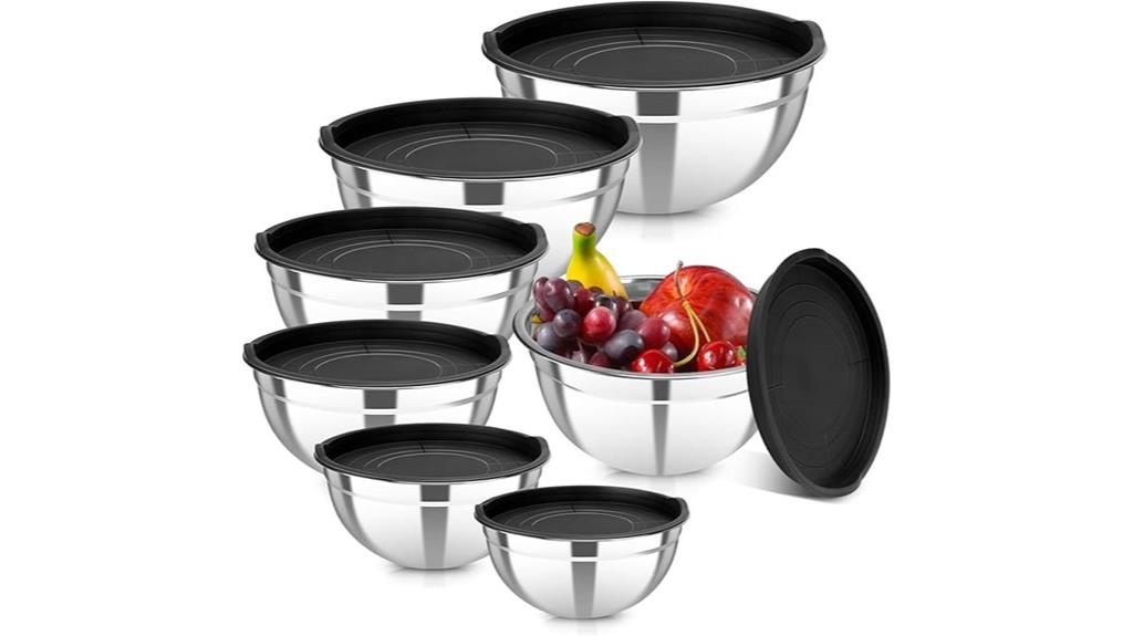 seven piece stainless steel