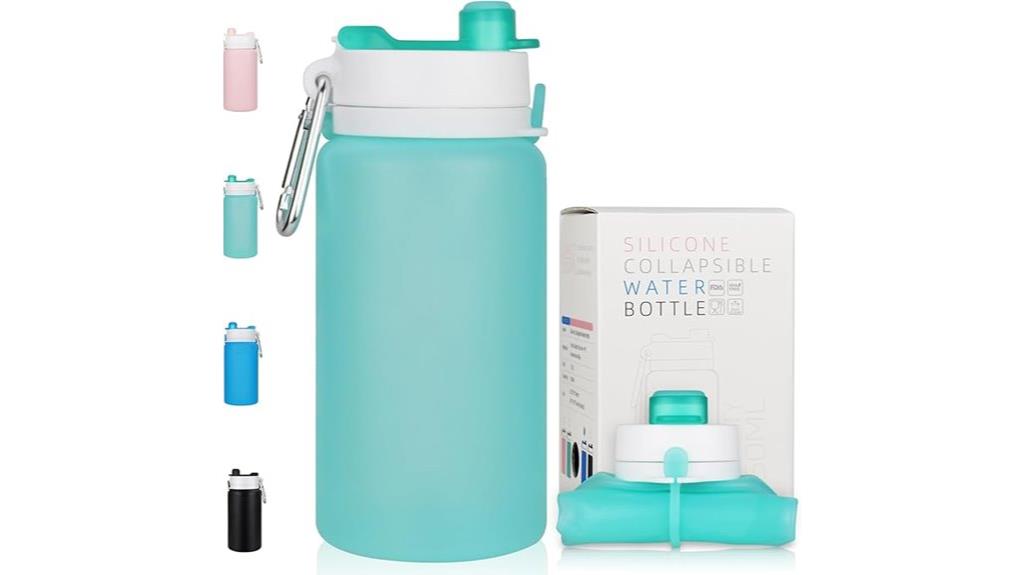 silicone collapsible water bottle