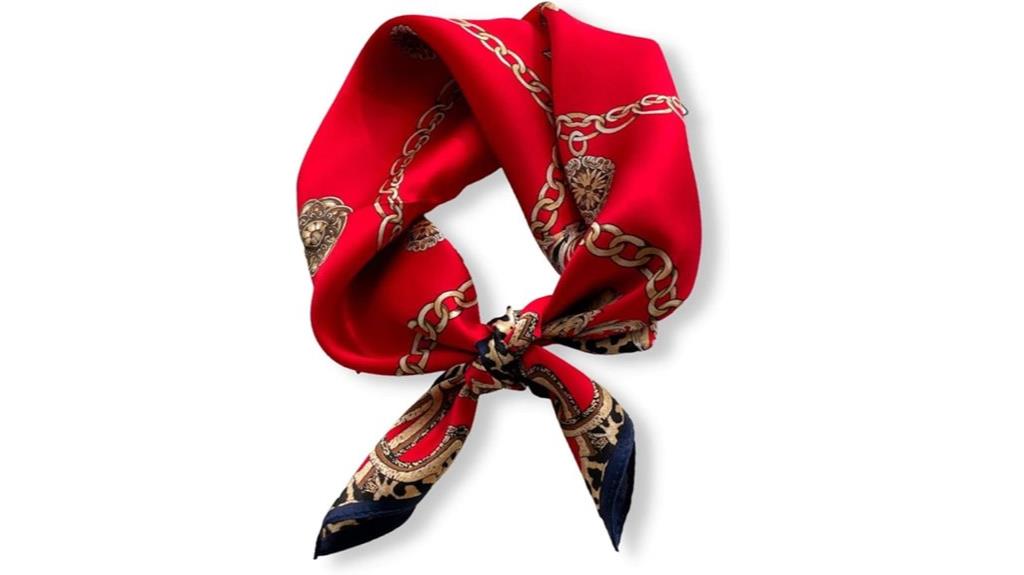 silk neck scarf 21x21