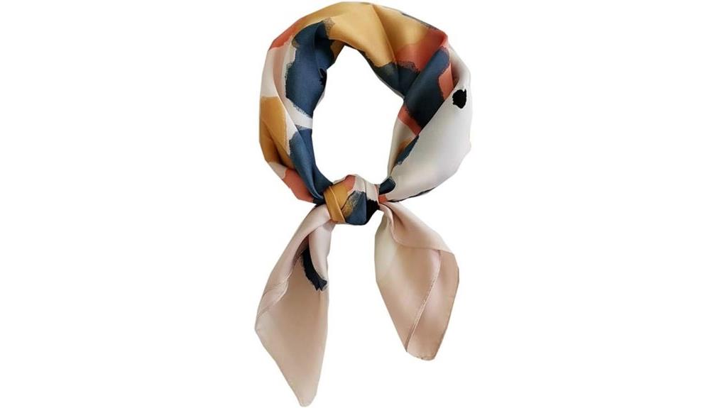 silk square satin scarf