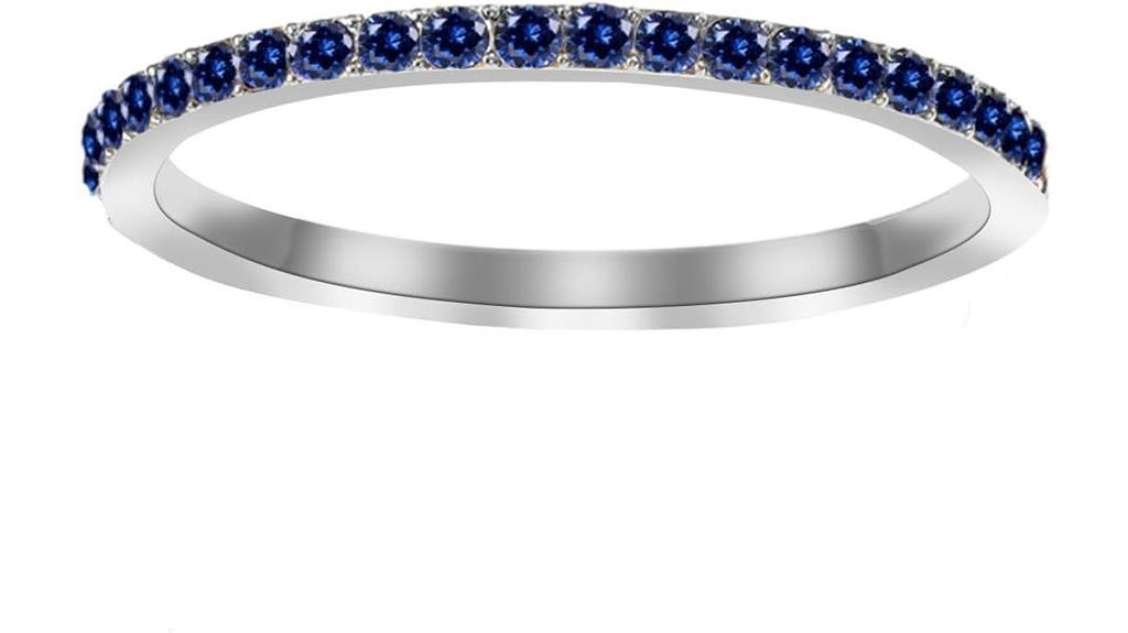 silver cubic zirconia rings