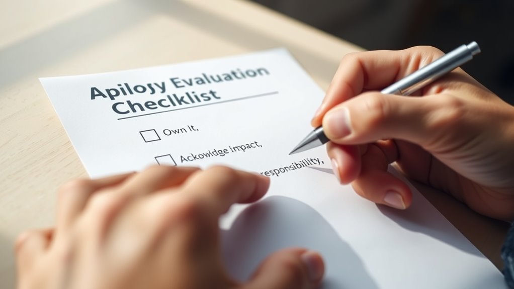 sincere accountable genuine remorse