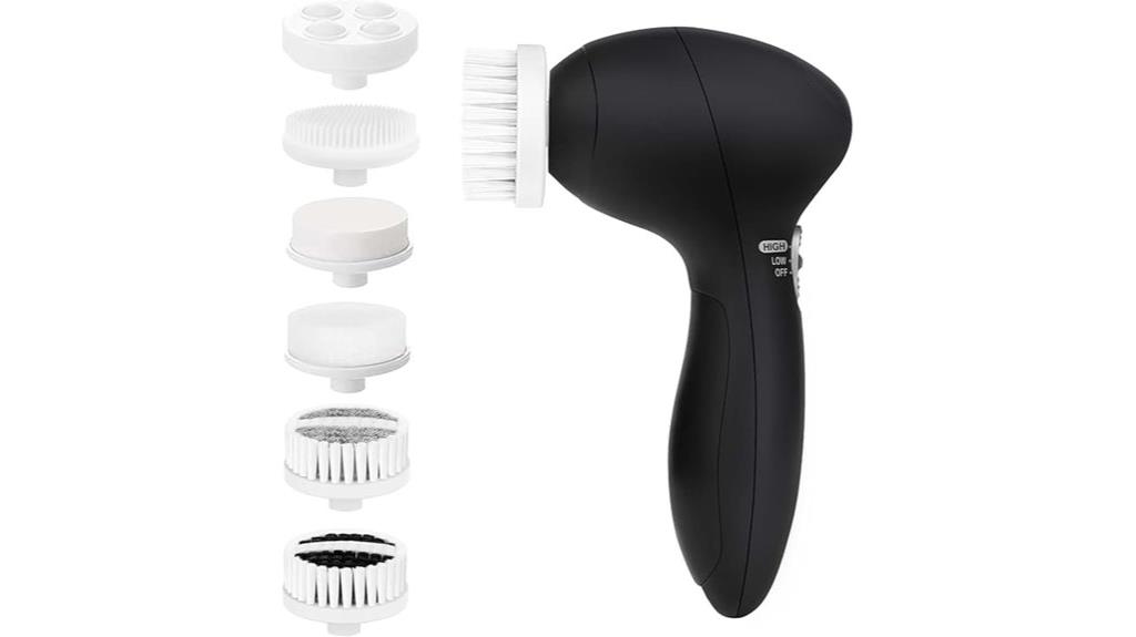 six brush head face cleaner