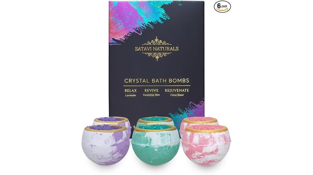 six pack aromatherapy bath bombs