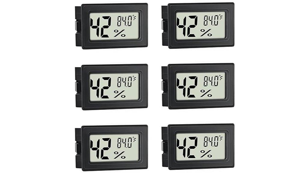 six pack indoor humidity meters