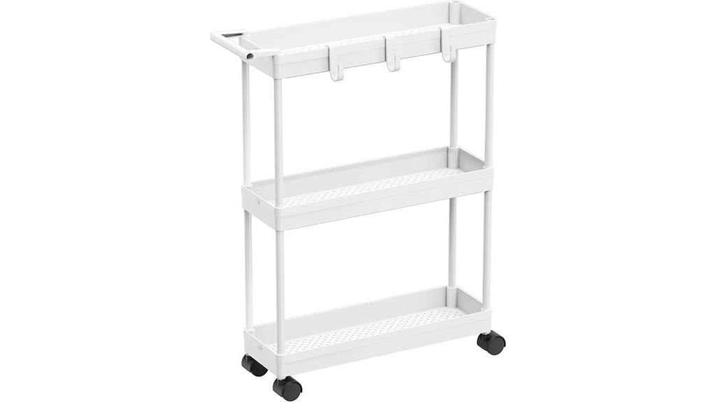slim 3 tier storage cart