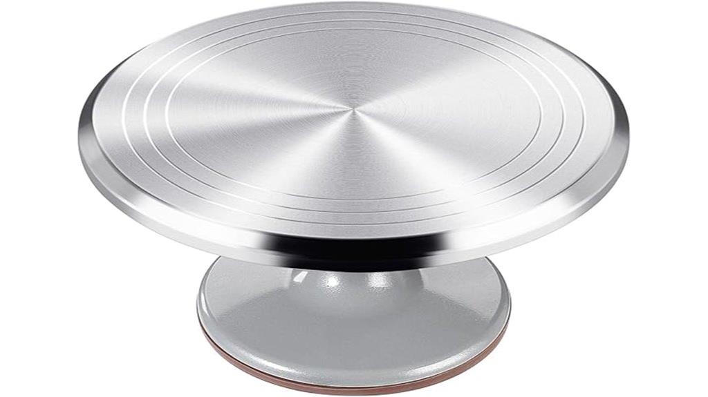 small aluminum cake turntable