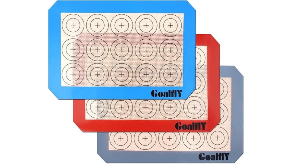 small silicone baking mats