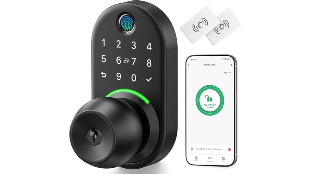 smart door lock handle