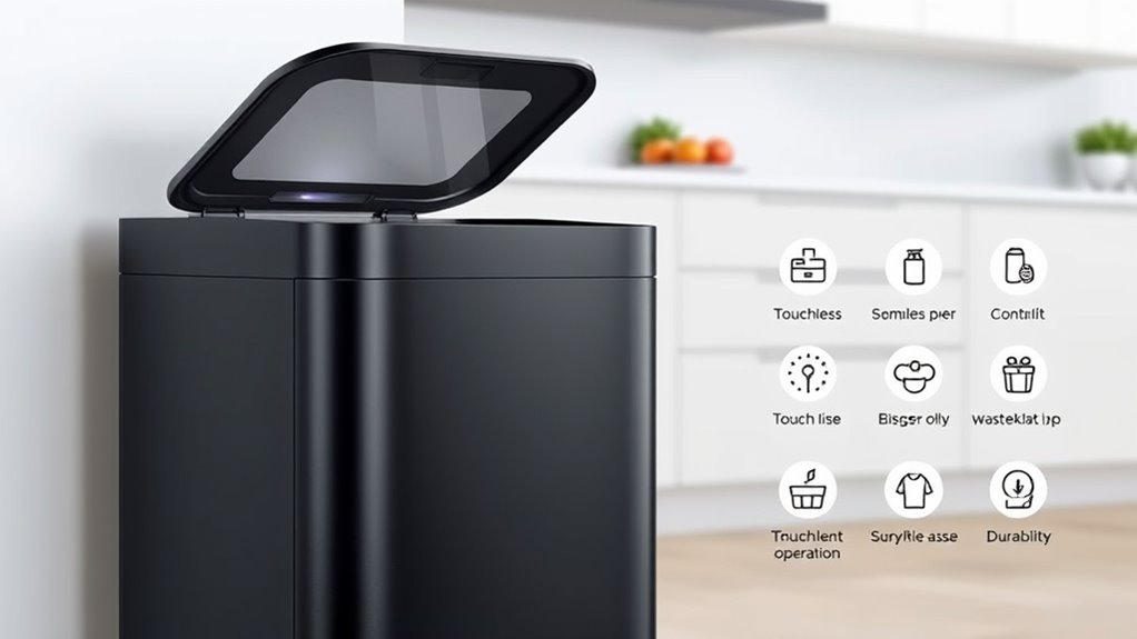 smart trash can features