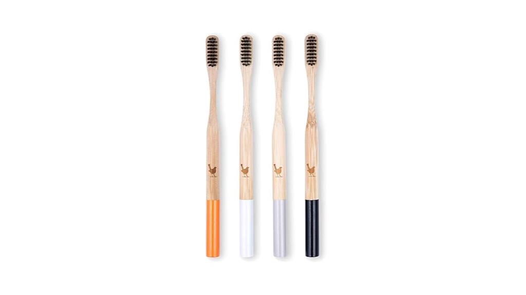 soft charcoal bamboo toothbrushes
