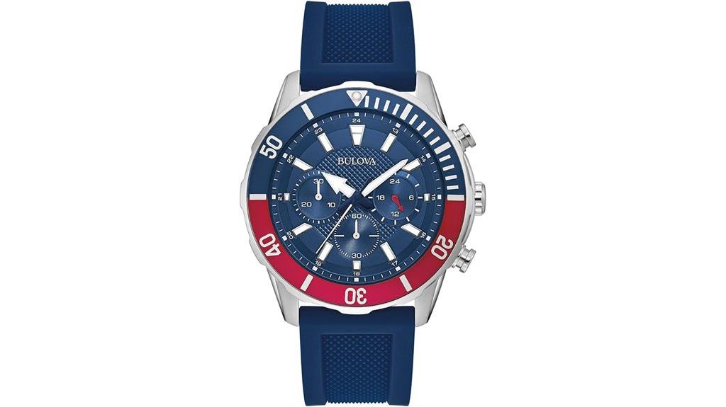 sporty men s chronograph watch
